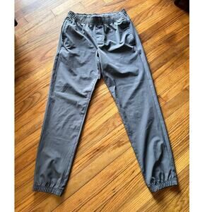 Athleisure Comfort Soybu Grey Tapered Jogger Pants Drawstring S